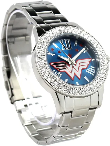 Vista 3 de Wonder Woman de la "justicia Silver-tone Watch (wow8062)