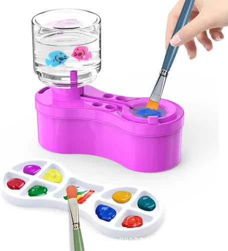 Vista 6 de Nueva versión 2026 Limpiador y lavadora de pinceles - Diseño avanzado resistente a fugas para pinturas acrílicas, acuarela y a base de agua