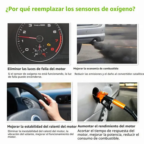 Vista 5 de 234-4380 Sensor de oxígeno O2, relación aire-combustible aguas abajo compatible con Altima Sentra Maxima Murano Rogue Quest G37 1 pieza