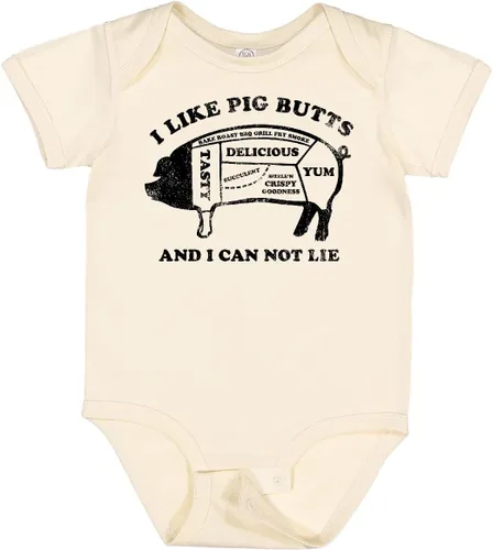 Vista 7 de inktastic Body para bebé I Like Pig Butts Blanco