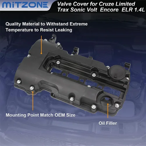 Vista 5 de MITZONE Kit de tapa de válvulas del motor con juntas y pernos compatible con 2011-2020 Chevrolet Chevy Cruze Sonic Volt Trax Buick Encore Cadillac