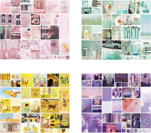 Vista 3 de Kawaii Washi - Juego de 280 calcomanías de papel, decoración romántica, concha, cabina telefónica, autobús, botella de fruta de limón, ciervo