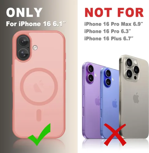 Vista 658 de Funda para Google Pixel 10 Pro XL, cubierta magnética mate, color negro Fit for MagSafe, Screen Protector included, Shockproof Military Grade