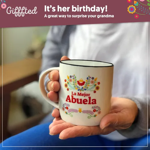 Vista 8 de Triple Gifffted Regalos para Abuelos, Las Mejores Tazas de Café de Abuela y Abuelo en Español, Mejor Abuela y Abuelo Latino, Regalo para Día