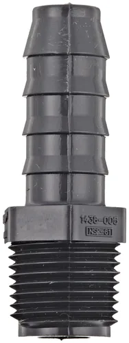 Vista 2 de Spears Serie 1436 Conexión de Tubo de PVC, Adaptador, Cédula 40, Gris, 1/2" con Púas x NPT Macho