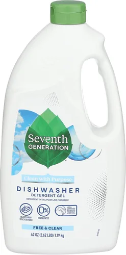 Vista 10 de Gel de lavavajillas automático Seventh Generation Free and Clear, 42 onzas - 6 por caja.