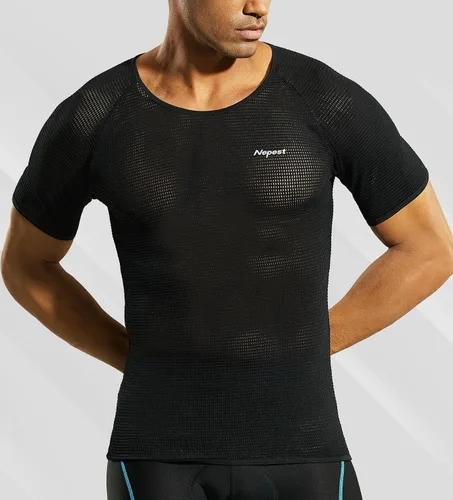 Vista 4 de Chalecos para hombremanga corta ciclismo capa base transpirable malla sin mangas Ciclismo capa base bicicleta ultraligera camisetas