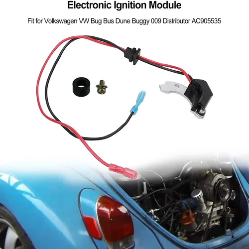 Vista 2 de Módulo de encendido electrónico apto para VW Bug Bus Dune Buggy 009 Distribuidor AC905535 T099988535
