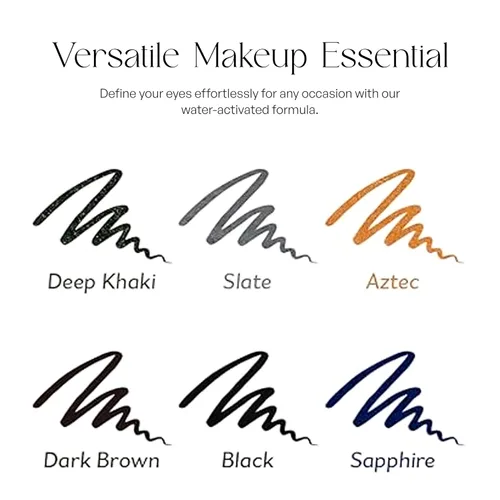 Vista 6 de Sorme' Treatment Cosmetics Jetliner delineador de ojos, color negro