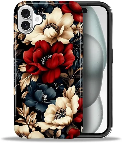 Vista 138 de ZHEGAILIAN Funda para iPhone 11, carcasa dura a prueba de golpes + silicona suave 2 en 1 híbrida, parachoques a prueba de caídas - Vidrio manchado