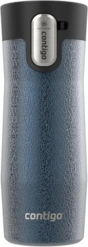 Vista 28 de Contigo AUTOSEAL West Loop - Taza de viaje de acero inoxidable aislada al vacío con tapa fácil de limpiar, 12 onzas, arándano