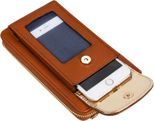 Vista 3 de Crossbody - Monedero para teléfono celular para mujer, monedero con soporte de muñeca para teléfono