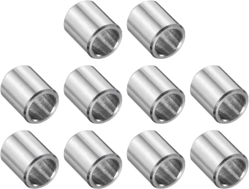 Vista 74 de uxcell 10 piezas de espaciador de acero inoxidable de 3/8" de diámetro interno x 3/4" de diámetro exterior x 1" de longitud, espaciador de rosca