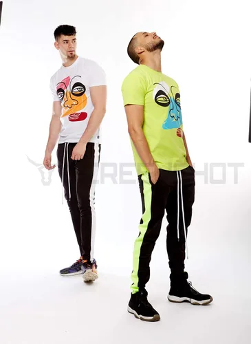 Vista 4 de SCREENSHOT Pantalones deportivos ajustados prémium para hombre Hip Hop