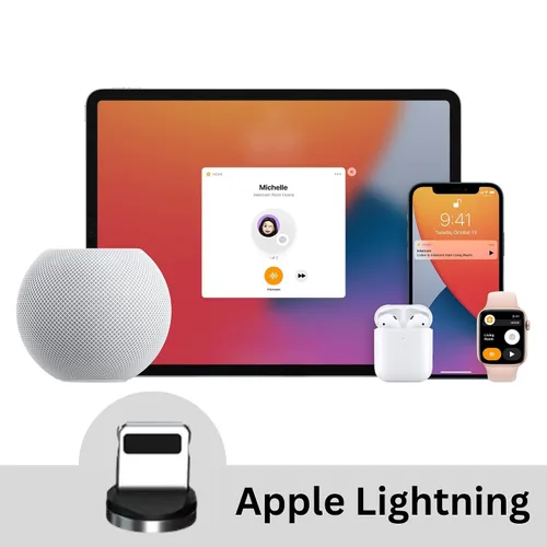 Vista 8 de Cable magnético de carga rápida 3 en 1 USB tipo C de 540º con puntas intercambiables magnéticamente para micro USB, USB tipo C e iProducts (negro)