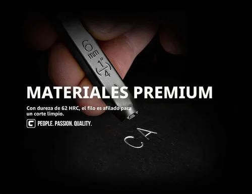 Vista 6 de Capri Tools Juego profesional de sellos de letras y números de 1/4 pulgadas, 36 piezas