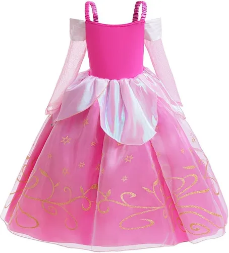 Vista 16 de REXREII Disfraz de princesa durmiente para niñas, disfraz de Halloween, cosplay, Navidad, fiesta de cumpleaños (accesorios)