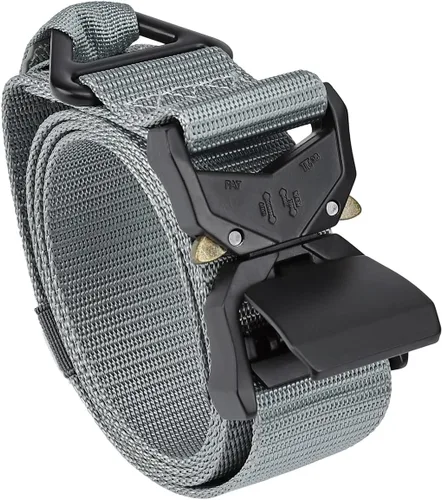 Vista 7 de MOZETO Cinturón táctico para hombre de 1.5 pulgadas de nailon para trabajo de combate, cinturón resistente con hebilla de talón de liberación rápida