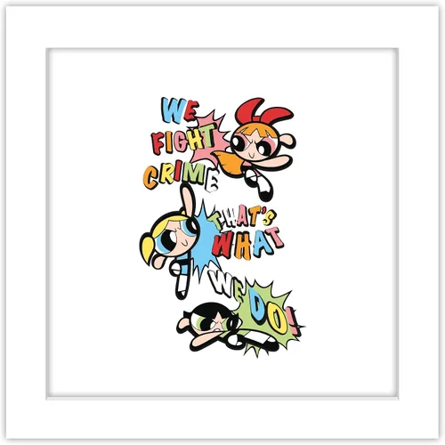 Vista 10 de Trends International Gallery Pops Cartoon Network The Powerpuff Girls - Póster gráfico de pared de lucha contra el crimen, 12.00 x 12.00 pulgadas