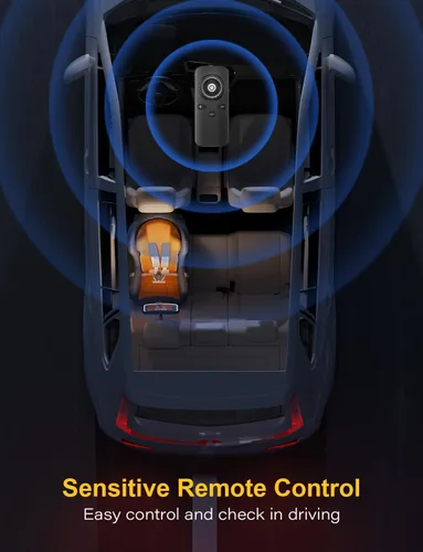 Vista 9 de Espejo de Coche para Bebé con Luz para Asiento de Coche Recargable 2000mA, Espejo de Coche para Bebé con Gancho de Clip, Diseño para Asiento