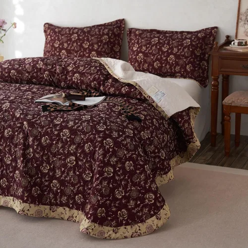 Vista 67 de Mixinni - Juego de colcha reversible de 2 piezas, tamaño individual, color beige, con patrón bordado elegante, juego de edredón y funda de almohada