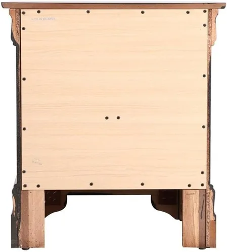 Vista 6 de Glory Furniture Mesita de noche Louis Phillipe con 2 cajones en capuchino