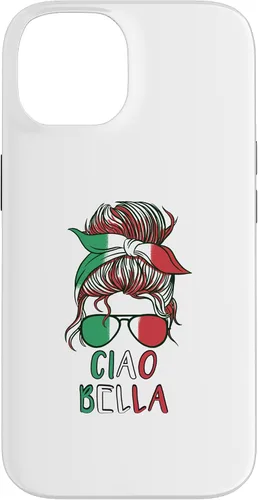 Vista 4 de Ciao Bella Italian Woman with Sunglasses Flag Italy Colors Case for iPhone 17