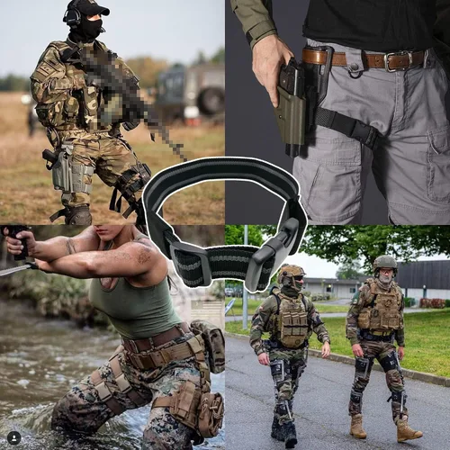 Vista 8 de Leg Holster Strap, Tactical Leg Strap Thigh Belt Military Outdoors EDC Leg Hanger Band for Drop Leg Holsters Hunting Cosplay