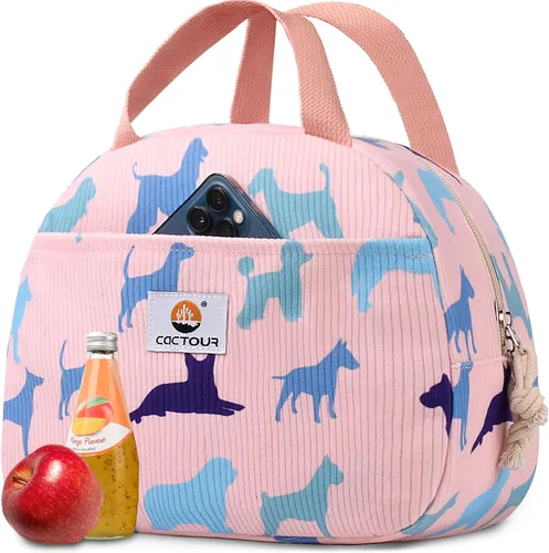 Vista 7 de CaCTOUR Lonchera para Niños, 2 Paquetes Bolsa de Almuerzo Aislada para Niñas y Niños, Bolsa Suave Mini Enfriador Regreso a la Escuela Bolsa