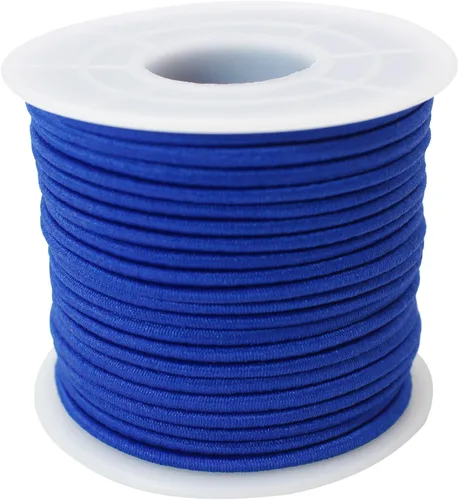 Vista 8 de Surtido de 12 rollos de cuerda elástica de colores de 0.079 in, 300 pies, cuerda elástica redonda con cuentas pequeñas para poni, cuentas