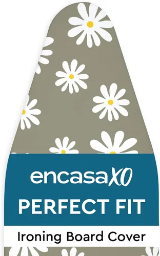 Vista 14 de Encasa XO Funda para tabla de planchar y almohadilla 42"x14" - Acolchado grueso de fieltro de 3mm, ajuste con cordón y bloqueo, fácil de colocar