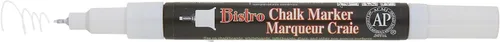 Vista 4 de Uchida of America Marcador de tiza para bistro, punta extra fina, blanco