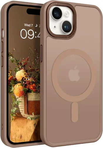 Vista 33 de BENTOBEN Compatible con iPhone 15 Plus, Funda de teléfono magnética translúcida mate delgada a prueba de golpes [Compatible con MagSafe] Funda