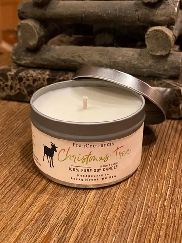 Vista 2 de Christmas Tree Candle Tin