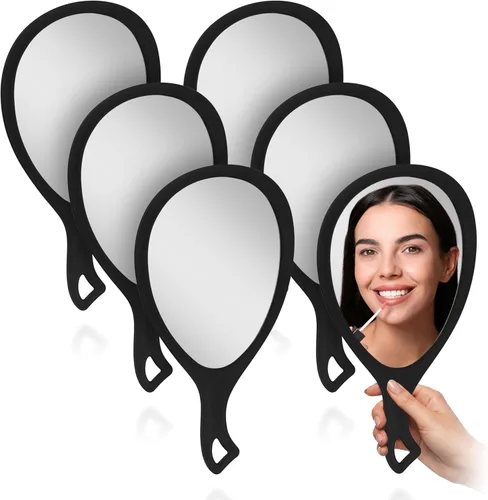 Vista 13 de Zadro Espejo de mano grande con asa, espejos de salón para estilistas, espejo de mano grande para maquillaje, para colgar en la pared