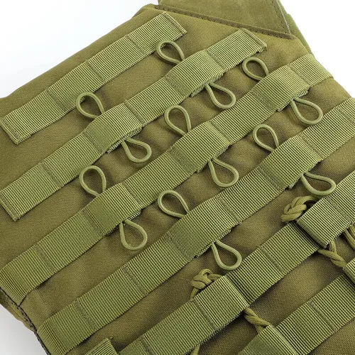 Vista 6 de FRTKK Paquete de 10 soportes tácticos para equipo con clip Molle Web Dominator con cuerdas elásticas para mochilas tácticas, bolsas Molle