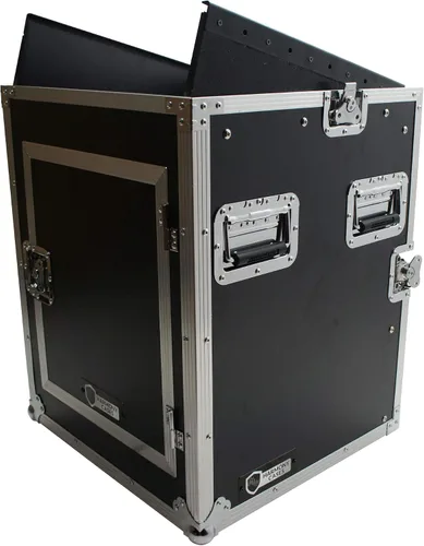 Vista 4 de Harmony Audio Case HCM12U DJ Pro Audio 10U Slant Top 14U Vertical Mixer Rack Case