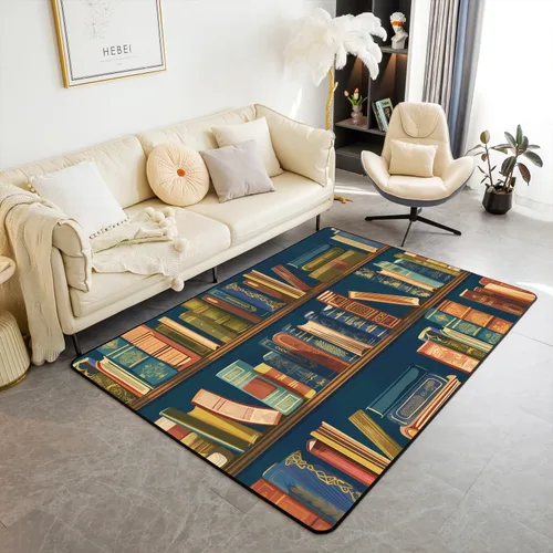 Vista 25 de Erosebridal Cowboys - Alfombra antideslizante de 3 x 5 pies, alfombra de caballos occidentales, tapete decorativo para interiores, montañas