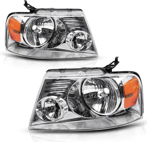 Vista 9 de oEdRo Ensamble de faros compatible con Dodge Ram 1500 2009-2018/Dodge Ram 2500 3500 2010-2018/Ram 1500 Classic 2019-2022 Carcasa de faro cromada