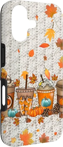Vista 3 de Thanksgiving Fall Fall Leaves Autumn Pumpkin Spice Phone Case for iPhone 17