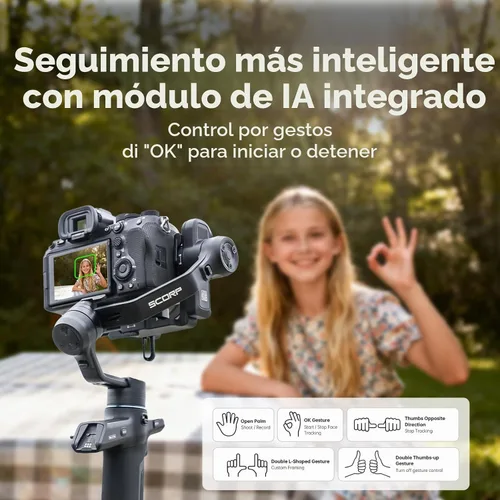 Vista 3 de SCORP Mini 3 Pro Kit de cámara cardán estabilizador de 3 ejes 4.4 lbs