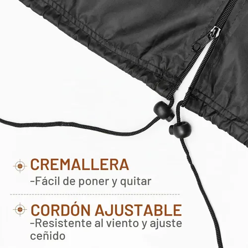 Vista 5 de Cubierta elíptica para máquina de ejercicios, a prueba de polvo e impermeable, cubierta protectora para uso doméstico