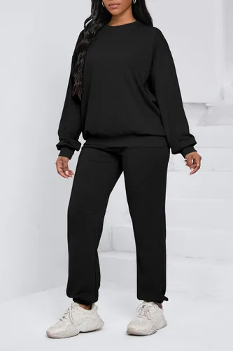 Vista 5 de Nimsruc Two Piece Outfits For Women Sweatsuits Sets Casual Long Sleeve Pullover Pocket Jogging Suits Matching Clothing