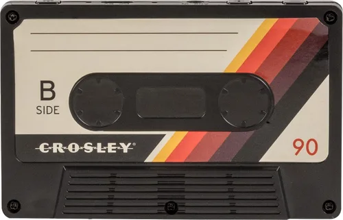 Vista 11 de Altavoz portátil inalámbrico Bluetooth de cinta de casete Crosley CR3045BK-CS, diseño clásico en negro