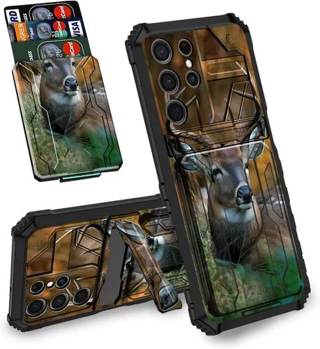 Vista 17 de Funda tipo cartera con versículo bíblico Salmo 46-5 para Samsung Galaxy A16 5G con ranura para tarjeta desmontable para ocultar tarjetas de crédito