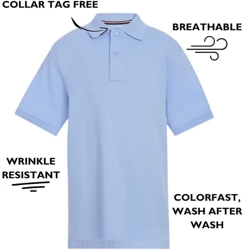 Vista 4 de Tommy Hilfiger Camisa de manga larga con cuello polo de piqué para niños