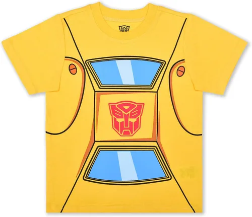 Vista 2 de Hasbro Transformers Optimus Prime and Bumblebee - Conjunto de camiseta y pantalón deportivo para niños pequeños, rojoazul o amarillogris