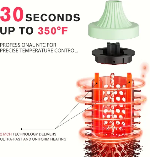 Vista 9 de K&K Cepillo eléctrico para el cabello, fácil de crear un aspecto de soplado