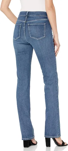Vista 2 de NYDJ - Pantalones Marilyn de mezclilla rectos para mujer.