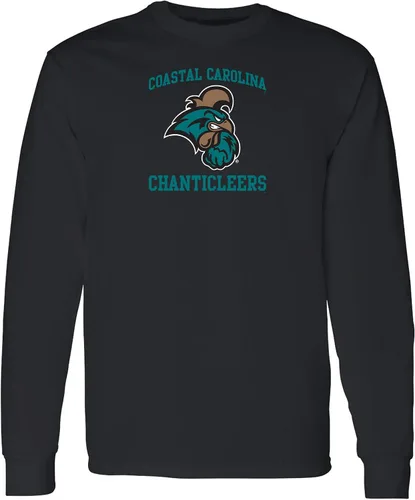 Vista 141 de NCAA oficial de College – University Team Color Arco Logo Manga Larga Air Force Academy Falcons Royal